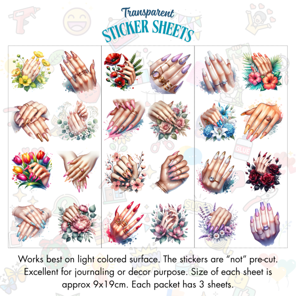Signature Series Sticker Cards - Nail Art