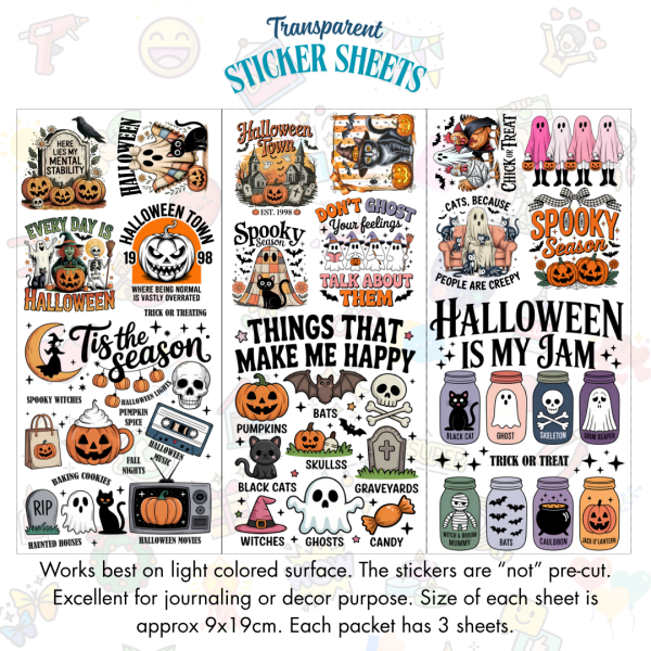 Signature Series Sticker Cards - Vintage Halloween