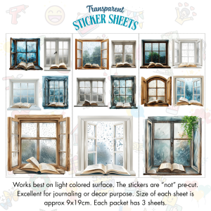 Signature Series Sticker Cards - Window in Rain
