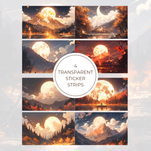 Signature Transparent Sticker Strip – Big Moon