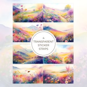 Signature Transparent Sticker Strip - Boho Hill