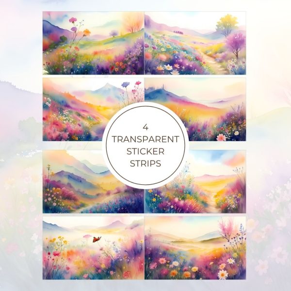 Signature Transparent Sticker Strip - Boho Hill