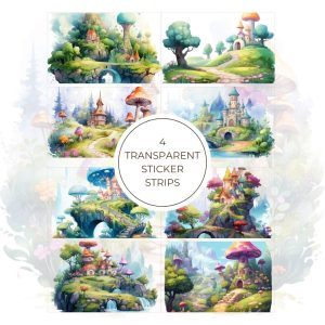 Signature Transparent Sticker Strip - Fantasy World