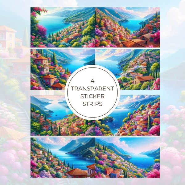 Signature Transparent Sticker Strip - Lakeside Village