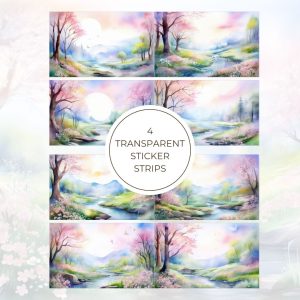 Signature Transparent Sticker Strip – Spring Season