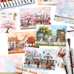 Seasonal Illustrated Series Landscape Sticker