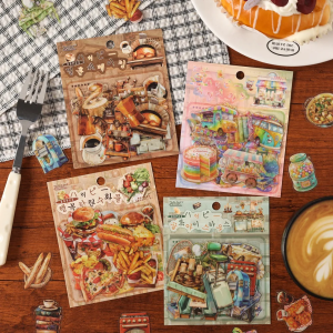 Aesthetic Food and Cafe Sticker Packs