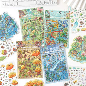 Four Seasons Park Creative 3D Landscape Stickers