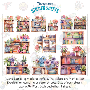 Signature Series Sticker Cards - Book Shelf