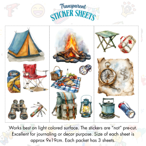 Signature Series Sticker Cards - Camping