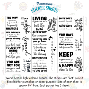 Signature Series Sticker Cards - Quotes