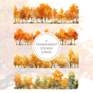 Signature Transparent Sticker Strip - Trees 2