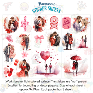 Signature Series Sticker Cards - Valentine Couple