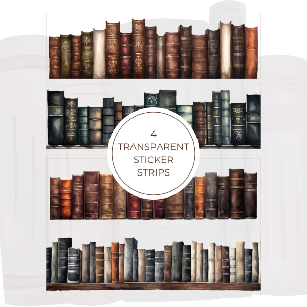 Signature Transparent Sticker Strip - Gothic Books