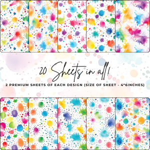 Signature Material Paper – Rainbow Stains