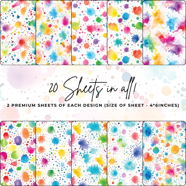 Signature Material Paper – Rainbow Stains