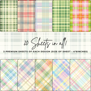 Signature Material Paper – Spring Plaid