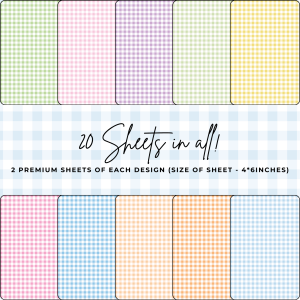 Signature Material Paper – Pastel Gingham
