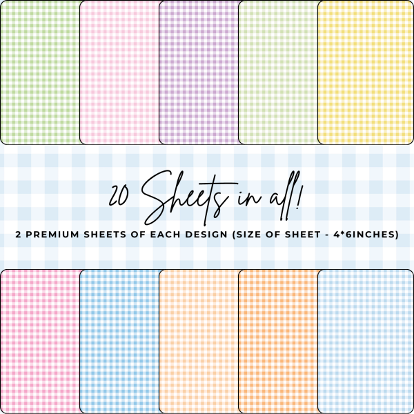 Signature Material Paper – Pastel Gingham