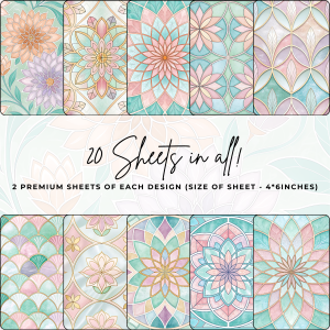 Signature Material Paper – Pastel Stained Glass – 2