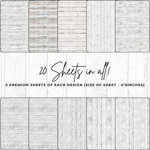 Signature Material Paper – Wooden White Plank