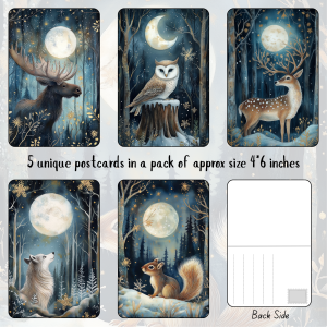 Signature Series Postcards - Animal With Moon