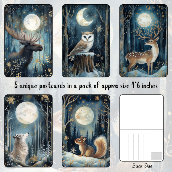 Signature Series Postcards - Animal With Moon