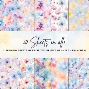 Signature Material Paper – Alcohol Ink Flowers