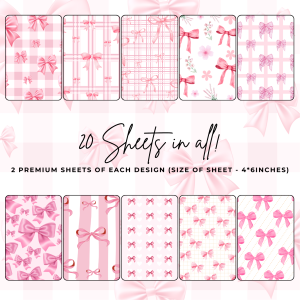 Signature Material Paper – Coquette & Bows