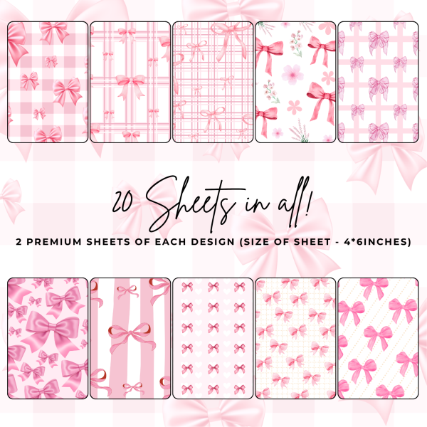 Signature Material Paper – Coquette & Bows