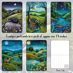 Signature Series Postcards - Night Time Hills 2