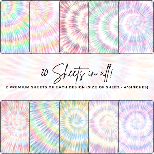 Signature Material Paper – Summer Tie Dye