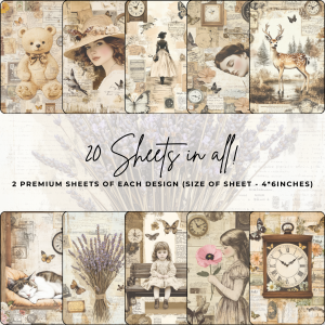 Signature Material Paper – Vintage Ephemera Collage
