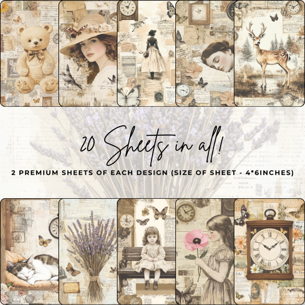 Signature Material Paper – Vintage Ephemera Collage
