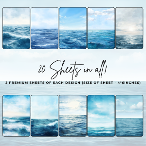 Signature Material Paper – Watercolor Ocean