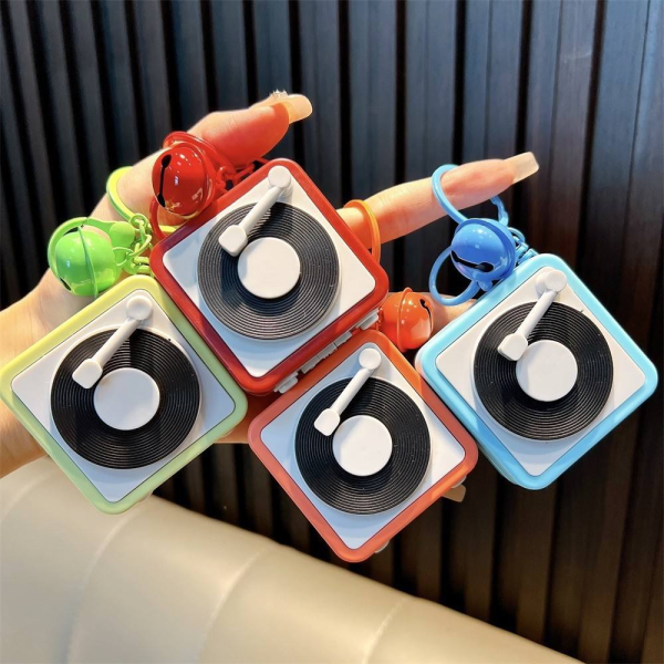 Vintage Vinyl Recorder Keychain