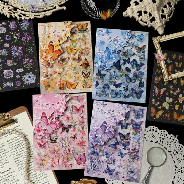 Vintage Butterfly Stickers