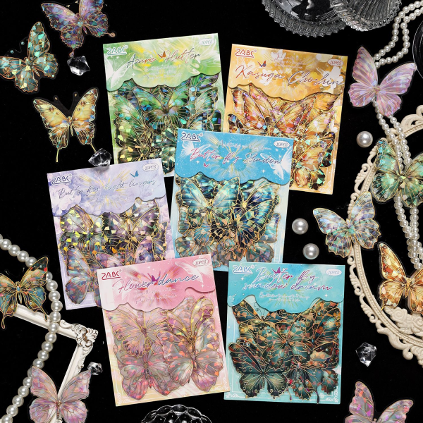 Holographic Butterfly Stickers