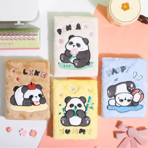 Cute Panda Plush Notebook