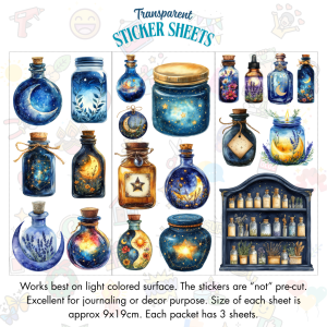 Signature Series Sticker Cards - Celestial Jar