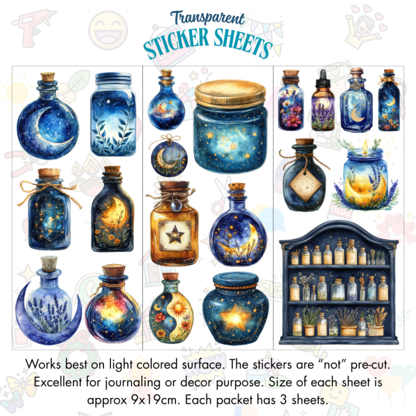 Signature Series Sticker Cards - Celestial Jar