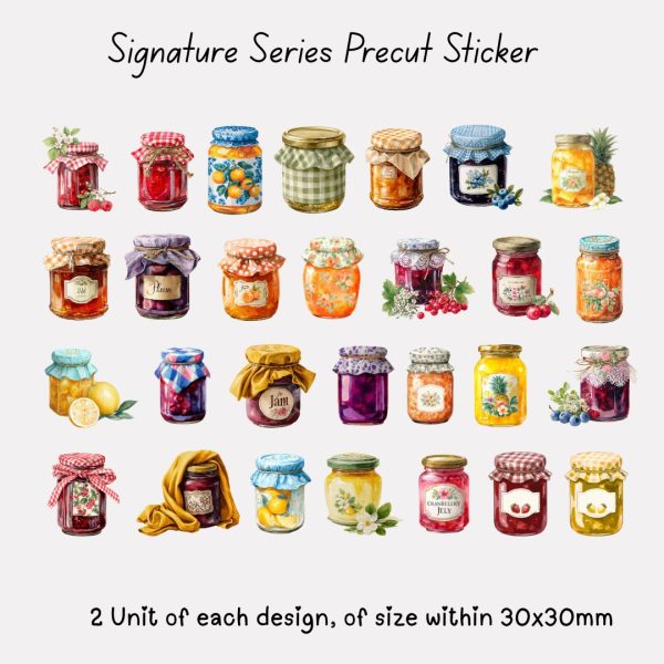 Signature Precut Stickers - Vintage Jam Jar