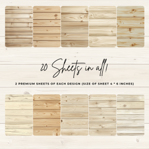 Signature Material Paper – Natural Wooden Surface