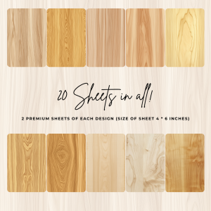 Signature Material Paper – Natural Wood Grain