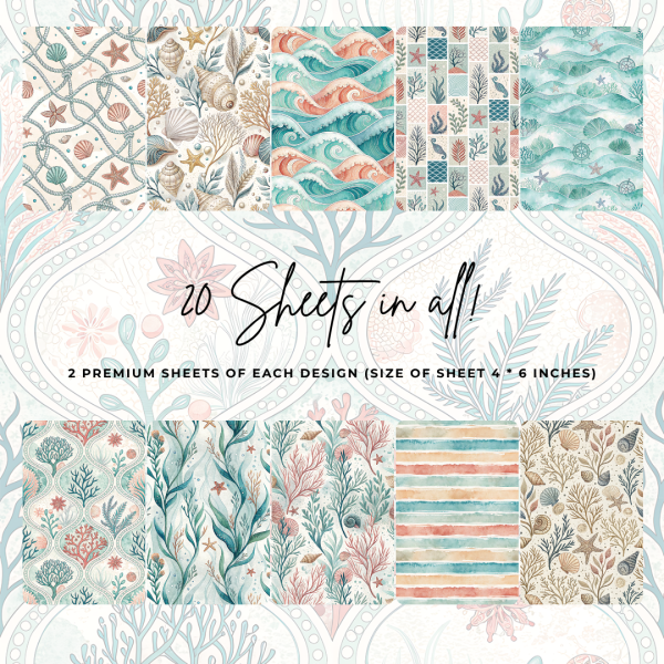 Signature Material Paper – Nautical Sea Life