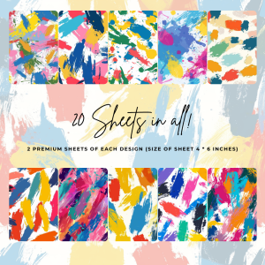 Signature Material Paper – Paint Smudges