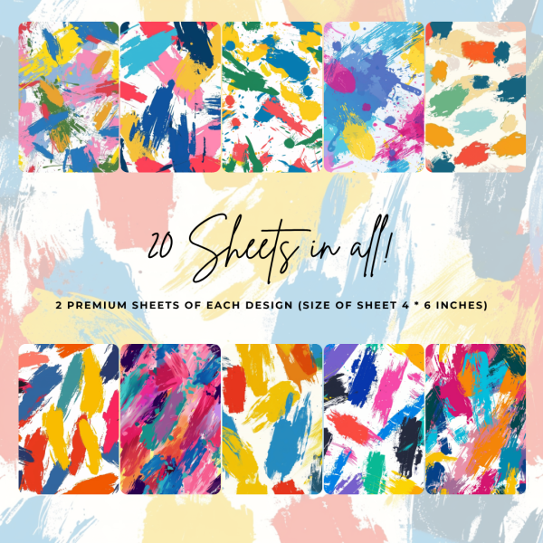 Signature Material Paper – Paint Smudges