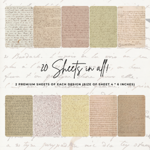 Signature Material Paper – Vintage Letters