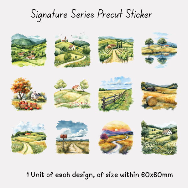 Signature Precut Stickers - Countryside Cottage