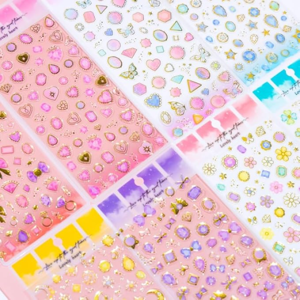 Kawaii Gemstone Resin Sticker